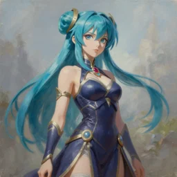 a realistic painting of zor