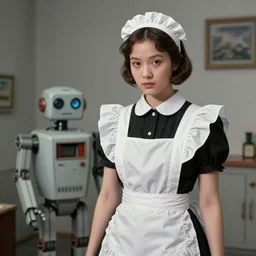 ( ( ( ( ( 1 9 5 0 s robot b 9 robot maid rosey, lost in space robert kinoshita robby the robot. muted colors. ) ) ) ) ) by jean - baptiste monge!!!!!!!!!!!!!!!!!!!!!!!!!!!!!!