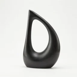 a lighter designed by isamu noguchi, white background, studio photograph
