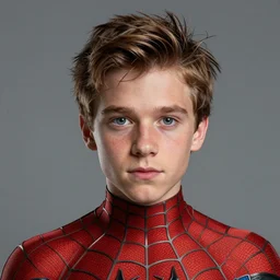 a realistic portrait of Joe Keery in a spider-man suit, cute face, 4k, art by Donato Giancola and Bayard Wu and WLOP and Artgerm, exquisite detail, hyper realism, ornate, masterpiece, artstation