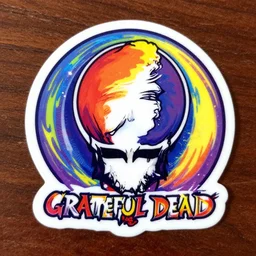 grateful dead sticker. trippy