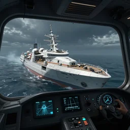 new Guardian ship awakens, prototype screenshot from the game Elite Dangerous, seen from inside the cockpit