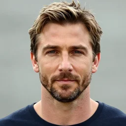 close - up of bradley cooper playing a blonde superhero without his beard