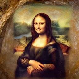 cave painting!!!!!!!!!!!!!!!!!!!!!!!!!!!!!!!!!!!!!!!!!! of ((((((((((((((((mona lisa))))))))))))))))