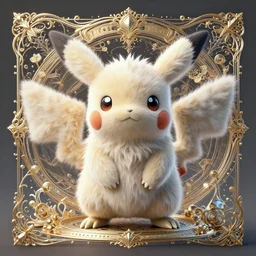 a fluffy pokemon:: by beeple and James Gilleard and Justin Gerard :: ornate, dynamic, particulate, intricate, elegant, highly detailed, centered, artstation, smooth, sharp focus, octane render, 3d