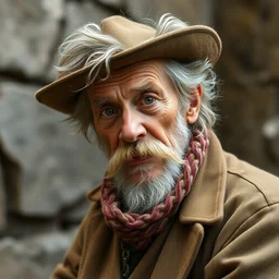 medium shot of a typical character in the style of john blanche