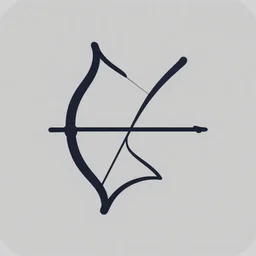 ui art icon of a bow, clean cel shaded vector art by lois van baarle