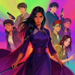 portrait of maya ali as a mage by valentina remenar, dynamic lighting, gaudy colors, octane render aesthetic, matte painting concept art, official fanart behance hd artstation by jesper ejsing, by rhads and makoto shinkai and lois van baarle and ilya kuvshinov and rossdraws