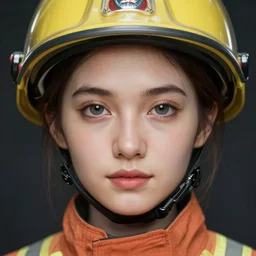 centered detailed portrait of a extremely beautiful fish as a firefighter, sharp focus on the eyes, final fantasy, details, intricate, octane render, smooth face, illustration, hyperrealistic, by wlop and dmitry prozorov, artgerm, artstation,