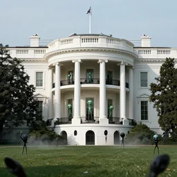 aliens invading the white house,