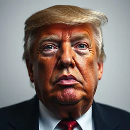 facial portrait of african american trump, captured by steve mccurry, award winning