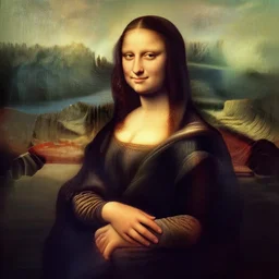 mona lisa as a bikini model