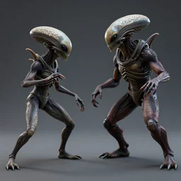 aliens brainsuckers fights with star wars creature, perfect faces, cinematic, fine details, studio lighting, subtle shadows, rendered in vue, art by katsuya terada, photorealism, hyper realism, mental ray render, hyper detailed, canon eos r 3, f / 1. 4, iso 2 0 0, 1 / 1 6 0 s, medium shot, 8 k, raw, unedited, in - frame,