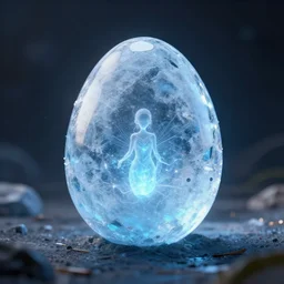 magical ice egg, ray tracing, cinematic, digital art, realistic, octane render