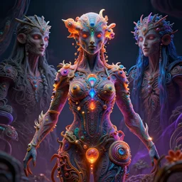 photorealistic dmt entity as a dmt entity in the style of alex grey and michael whelan. hyperdetailed photorealism, 1 0 8 megapixels, amazing depth, high resolution, 3 d shading, 3 d finalrender, 3 d cinematic lighting, glowing rich colors, psychedelic overtones, artstation concept art.