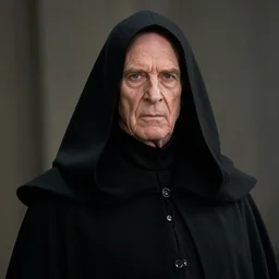 a cinematic still of (Ian McDiarmid!!!) as palpatine, wearing sith hood, Ian McDiarmid, ((octane render, nvidia raytracing demo)), ((((lightning)))), (cackle), masterpiece