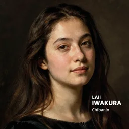 lain iwakura portrait, rembrandt