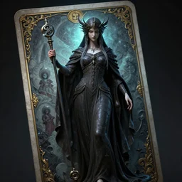unreal engine render + a goddess, tarot card, dark souls colour scheme, luminal, smooth, coherent, high detailed, kerem beyit, Karol Bak, james gurney, dan mumford, featured on artstation, instagram HD, unreal engine