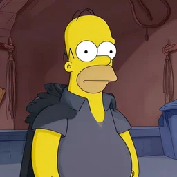 Homer Simpson as a character in the show Game of Thrones