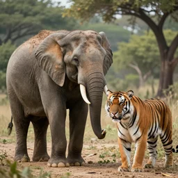 Animal Mix between Elephant and Tiger