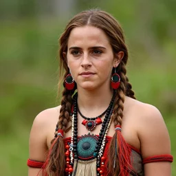 photo of emma watson, maori tribeswoman, national geographic