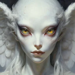 close up sci - fi angelic mf doom reptile eyes, lsd, elegant, highly detailed, centered, digital painting, concept art, smooth, sharp focus, illustration, artgerm, tomasz alen kopera, peter mohrbacher, donato giancola, joseph christian leyendecker, wlop, frank frazetta
