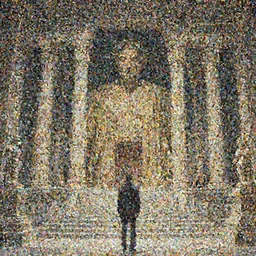 a giant man looks at the altar of a temple, 2 meters, by james jean and wayne barlowe and moebius