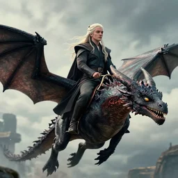 Daenerys riding a dragon, ultra hd photo