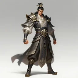 a highly detailed illustration of lu bu, heroic furious standing pose, intricate, elegant, highly detailed, centered, digital painting, artstation, concept art, smooth, sharp focus, league of legends concept art, wlop.
