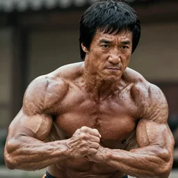 Dwayne Johnson as Bruce Lee,4k,very detailed,realism
