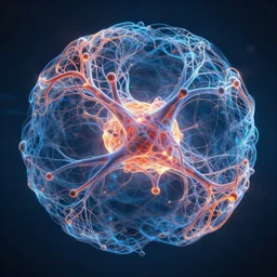 artist's interpretation of a neural network, fantasy, hd, volumetric lighting, 4 k, intricate detail, by jesper ejsing, irakli nadar