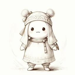 kawaii, dynamic brush strokes, linear gamma, dynamic, natural light, costume design made nordic tribes, sophisticated composition, old masters light composition, procedural, epic human character posing conceptart, beautiful ancient garden behind, substancedesigner, pbr, ultra detailed, hyperrealistic, megascans, volumetric light, concept master, painttoolsai