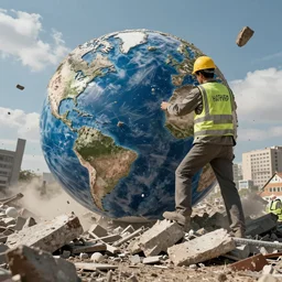 destroying the old world and rebuild a new world