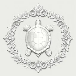 decorative ornamental emblematic shrine of holy turtle god, acanthus scroll, geometry, deconstruction, linear displacement, leaves, classical ornament, ceremonial clouds, dripping paint, fibonacci rhythm, kelp, barnacle, artstation, artgerm, wlop, umberto boccioni, christopher balaskas, 3 d render in octane