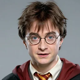 a close up portrait of harry potter as an old man with full head, art station, highly detailed, focused gaze, concept art, sharp focus, illustration in pen and ink, wide angle, by Kentaro Miura