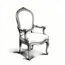 beautiful ink sketch, a chair in mansion, by ilya kuvshinov, wlop, krenz kushart, boris vallejo, ayami kojima and ayami kojima