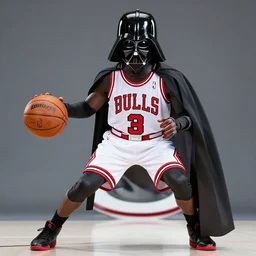 darth vader playing chicago bulls basketball nba sports photography