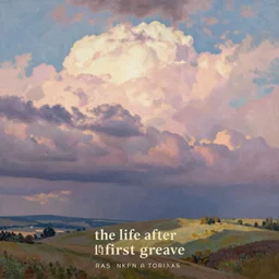 the life after the first greave, realistic detailed painting by Ruben Torres, dramatic, pastel colors