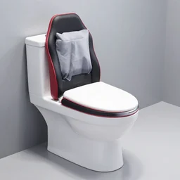 an toilet design with chair gaming design