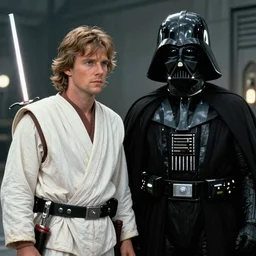 film still of luke skywalker if he killed darth vader, 4k, cinematic, movie