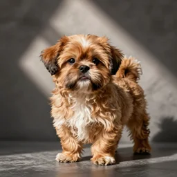 brown puppy shih tzu