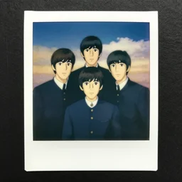 Polaroid of The Beatles, by Dice Tsutsumi, Makoto Shinkai, Studio Ghibli