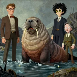 hunting for walrus by otto dix, junji ito, hr ginger, jan svankmeyer, beksinski, claymation, hyperrealistic, aesthetic, masterpiece