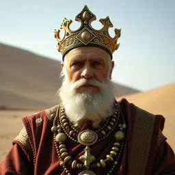 wide angle portrait of david letterman as the padishah emperor shaddam corrino iv from dune, emperor of the known universe