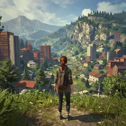 🏘🏞, style game square enix life is strange remake, trending on artstation, painted by greg rutkowski, render with game the last of us parte ii details