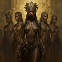 epic professional digital art of startling jenny gugu mbawtha - raw, faint golden moody atmospheric lighting, painted, intricate, detailed, detailed, foreboding, by leesha hannigan, wayne haag, reyna rochin, ignacio fernandez rios, mark ryden, iris van herpen,, epic, stunning, gorgeous, much wow, cinematic, masterpiece.