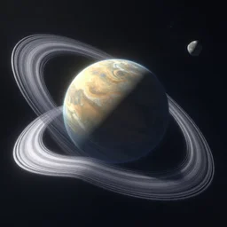 planet in the shape of a ring, scifi, artstation