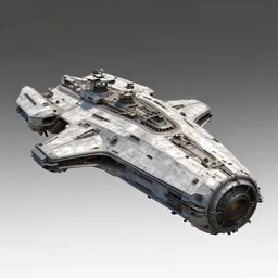 unreal engine, photorealistic industrial spaceship inspired by Ridley Scott