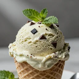 mint chocolate chip ice cream but the chips are electronic chips