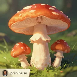 trippy mushroom, by justin guse details, instagram digital, artstation